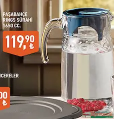 PAŞABAHÇE RİNGS SÜRAHİ 1650 CC PAŞABAHÇE RİNGS SÜRAHİ 1650 CC